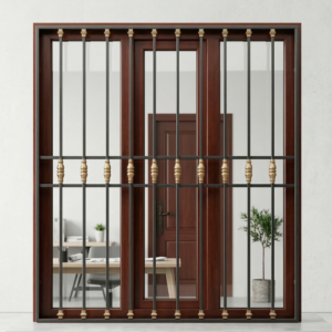 reja fija ventana detalle decorativo