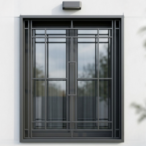 Reja Metálica Modelo RM-02 — Diseño Moderno Cuadriculado