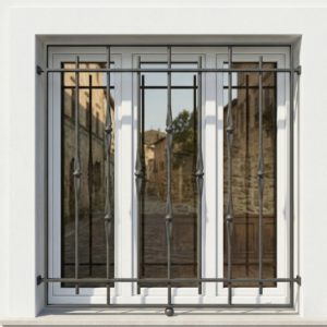 Reja para ventana fija a medida MOD-15 –detalles decorativos