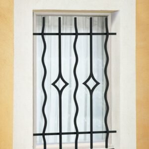 Reja de forja ondulada con rombos – Modelo RD-06