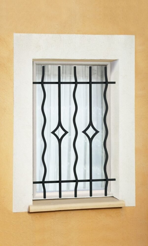 Reja de forja ondulada con rombos – Modelo RD-06