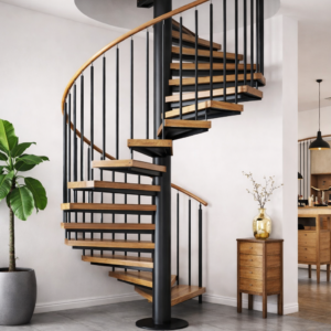 Escalera de Caracol a Medida ESC-04 – Diseño Industrial Moderno