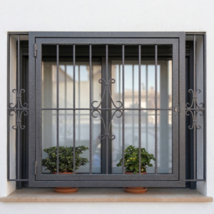 reja fija decorativa para ventanas