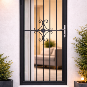 Reja abatible para puerta a medida MOD-P03 – Diseño Decorativo Premium